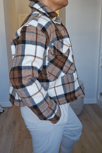 Plaid Cropped Jacket