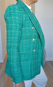 Green Tweed Blazer