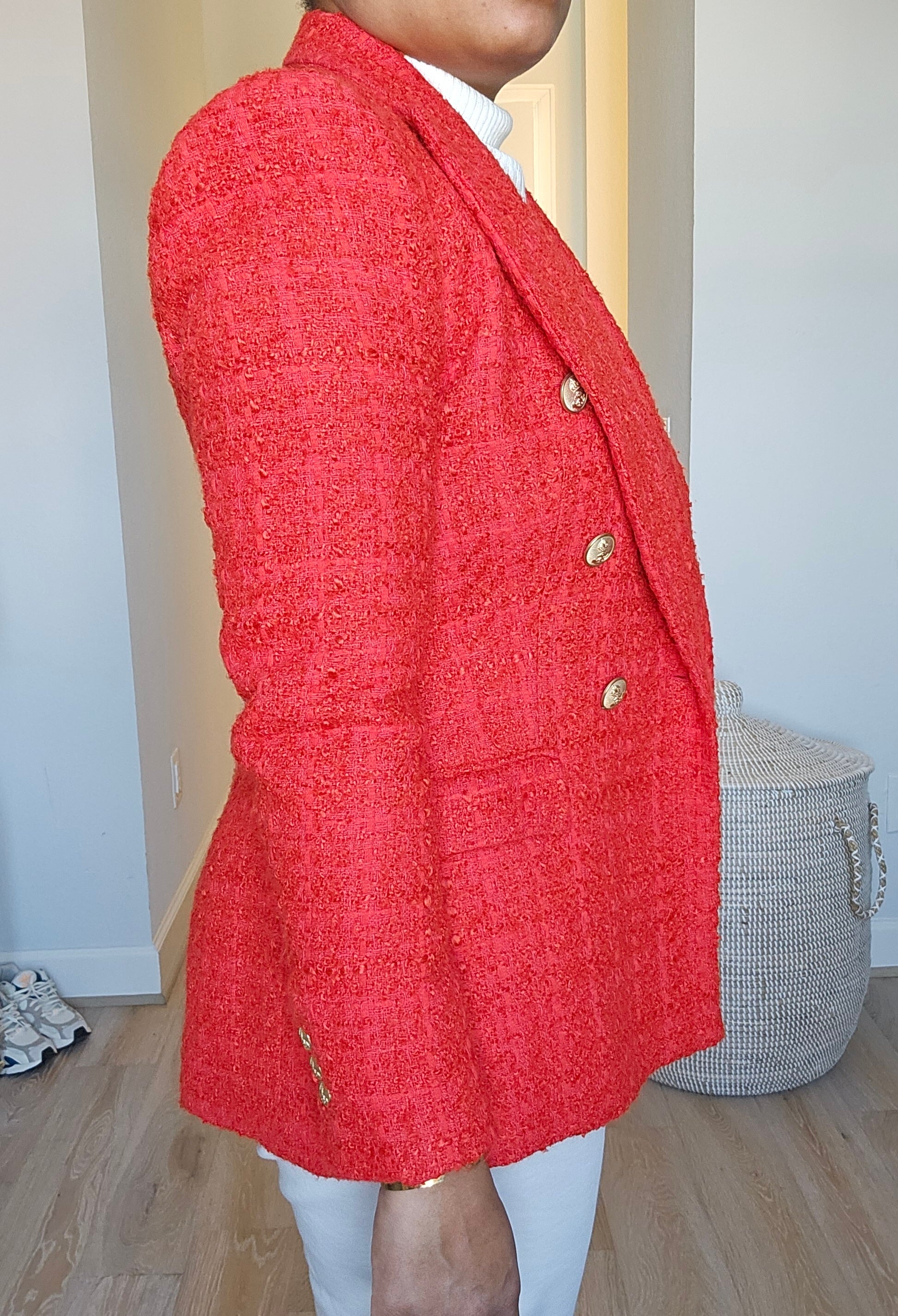 Red Tweed Blazer