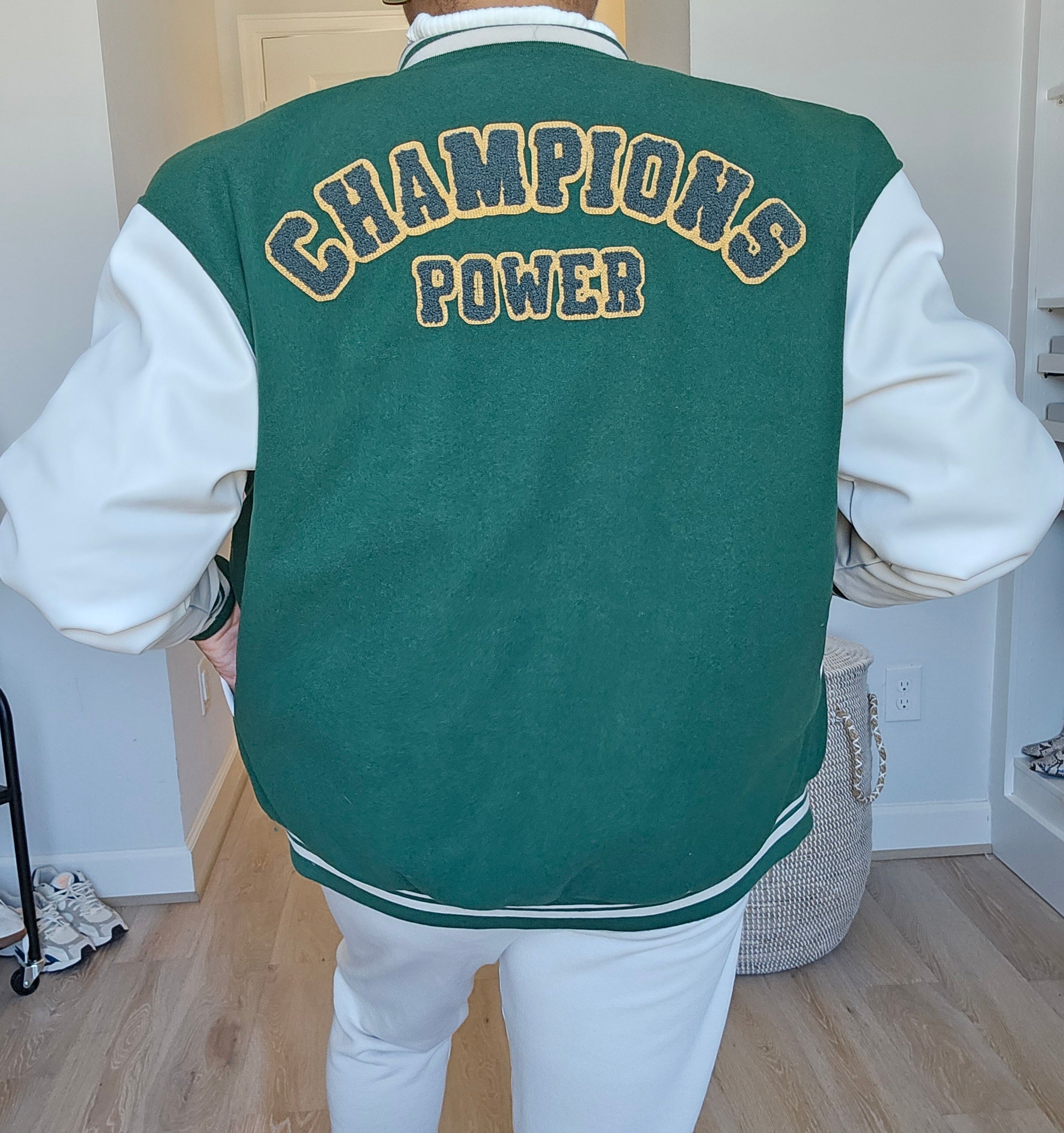 Green Letterman Jacket