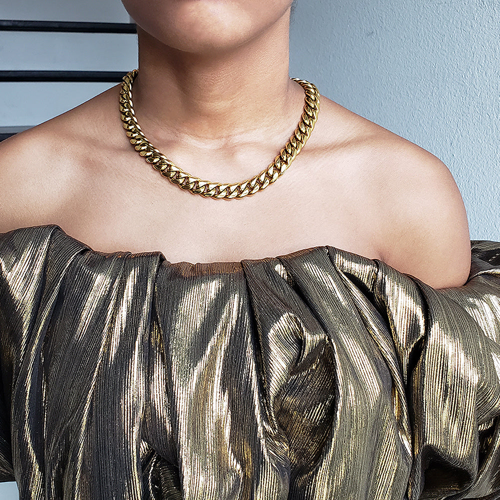 GENEVIEVE Cuban Link Necklace