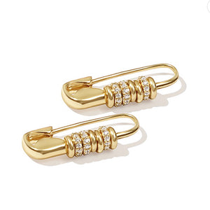 FAREN Safety Pin Earrings