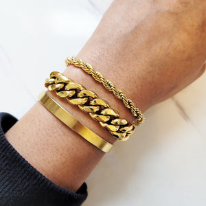 GENEVIEVE Cuban Link Bracelet